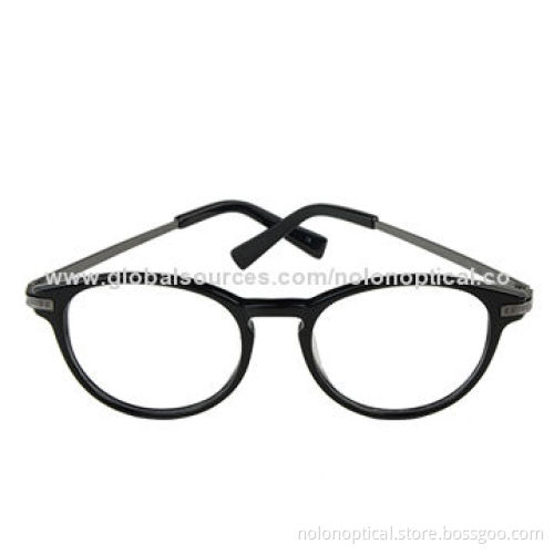 Anglo Optical BLK Round Eyeglasses Frame, Customized Logo